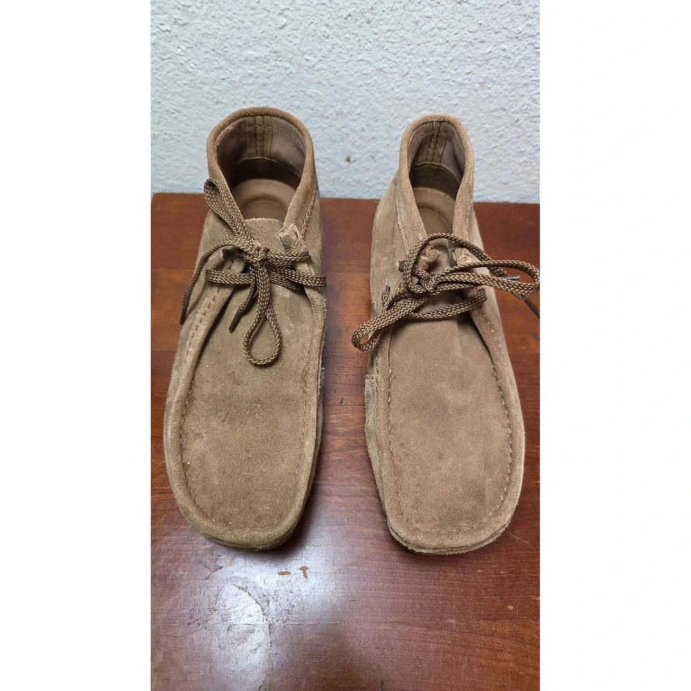 Clarks Wallaston Boot Mens 8 Cola Suede Chukka Moc Toe Ankle‎ Boots 261646187070